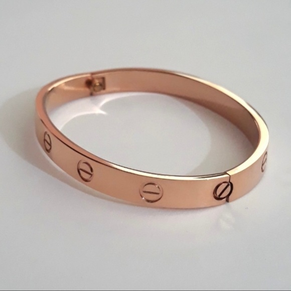 LOVE Screw Bangle Bracelet with Screwdriver in Rose Gold - Picture 6 of 8